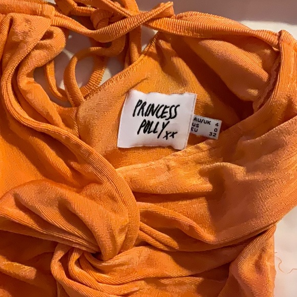 ADAH MINI DRESS ORANGE - Picture 6 of 6